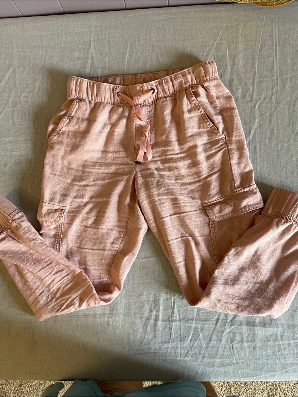 St. John's Bay Light Pink Cargo Jogger Pants for Kids